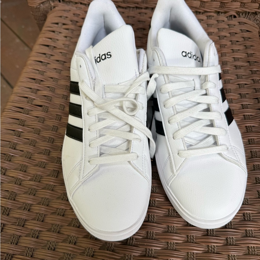 Adidas White and Black Athletic Shoes